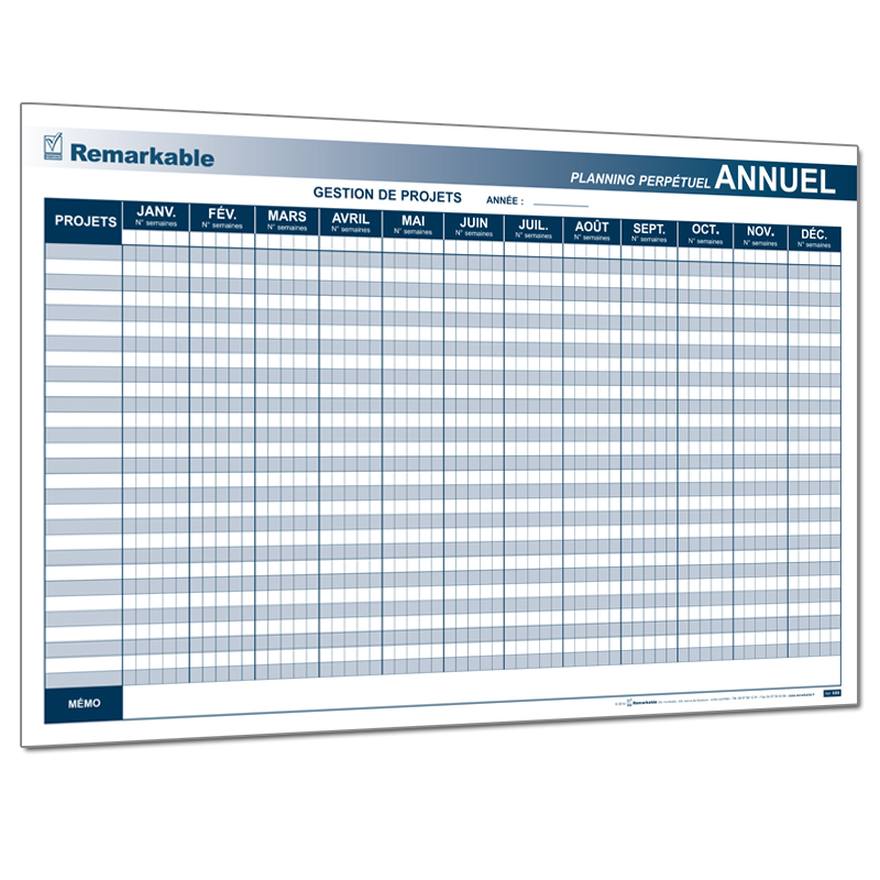 GESTION DE PROJETS PLANNINGS PERPETUELS NON DATES GESTION DE PROJETS PLANNINGS PERPETUELS NON DATES