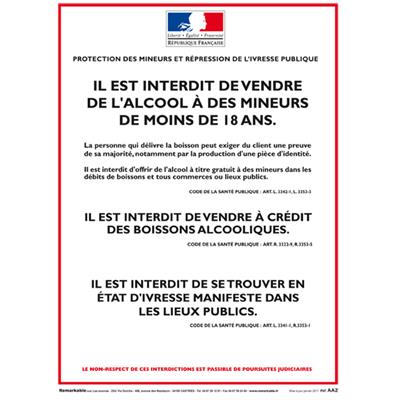 VENTE A EMPORTER BOISSONS ALCOOLIQUES A4 AFFICHAGES ET CONSIGNES VENTE A EMPORTER BOISSONS ALCOOLIQUES A4 AFFICHAGES ET CONSIGNES