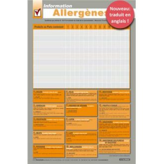 AFFICHAGE ALLERGENES TRAÇABILITE