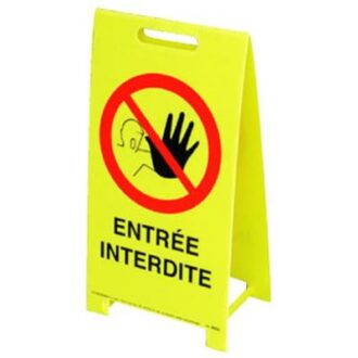 BALISE SIGNALISATION ENTREE INTERDITE SECURITE DES LOCAUX