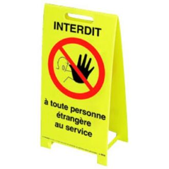 BALISE SIGNALISATION INTERDIT A TOUTE PERSONNE ETRANGERE SECURITE DES LOCAUX