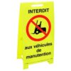 BALISE SIGNALISATION INTERDIT VEHICULES MANUTENTION SECURITE DES LOCAUX