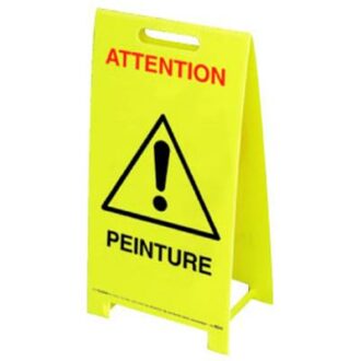 BALISE SIGNALISATION ATTENTION PEINTURE SECURITE DES LOCAUX