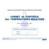 CARNET CONTROLE TEMPERATURES REGISTRES CARNET CONTROLE TEMPERATURES REGISTRES