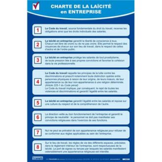 CHARTE DE LAICITE REGLEMENT INTERIEUR DE L&prime;ENTREPRISE