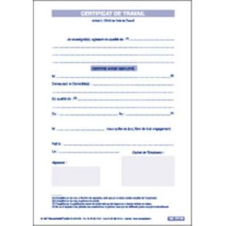 CERTIFICAT DE TRAVAIL Non classé
