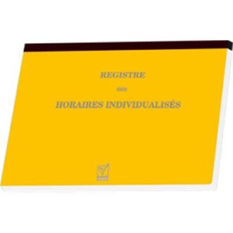 REGISTRE DES HORAIRES INDIVIDUALISES GESTION DU PERSONNEL