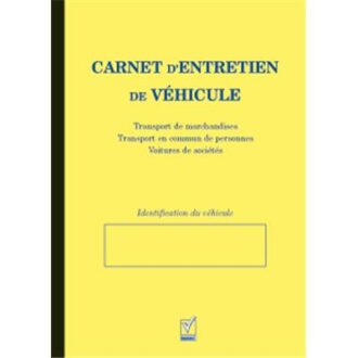 CARNET D ENTRETIEN VEHICULE TRANSPORTS