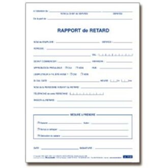 RAPPORT DE RETARD GESTION DU PERSONNEL