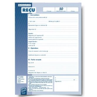 CARNET DE RECUS A RABAT AGENCES IMMOBILIERES