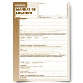 MANDAT DE LOCATION AGENCES IMMOBILIERES