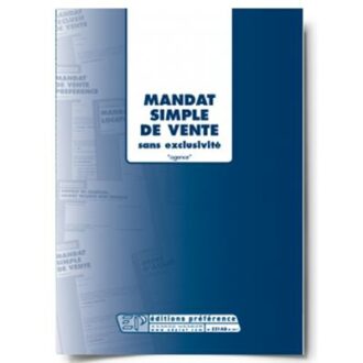 MANDAT SIMPLE DE VENTE POUR AGENCE AGENCES IMMOBILIERES