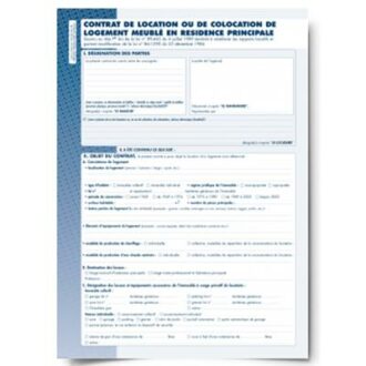 BAIL D’HABITATION MEUBLEE RESIDENCE PRINCIPALE AGENCES IMMOBILIERES