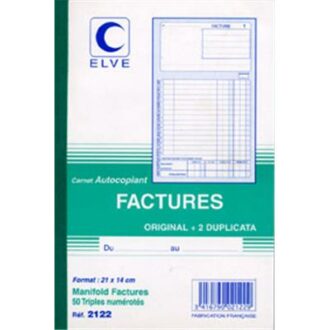 CARNET DE FACTURES TRIPLI FORMULAIRES SPECIFIQUES EN ENTREPRISE