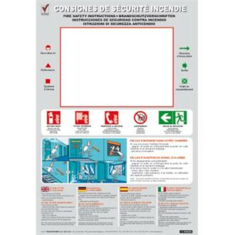 PLAN D’EVACUATION SPECIAL HOTEL PERSONNALISABLE CONSIGNES HOTELS