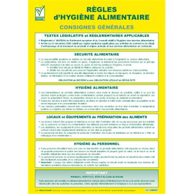 PANNEAU REGLES D’HYGIENE ALIMENTAIRE AFFICHAGES ET CONSIGNES PANNEAU REGLES D’HYGIENE ALIMENTAIRE AFFICHAGES ET CONSIGNES