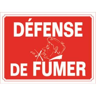 DEFENSE DE FUMER INTERDICTION