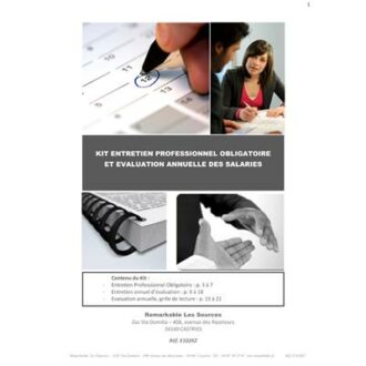 KIT ENTRETIEN PROFESSIONNEL POUR 1 SALARIE GESTION DU PERSONNEL