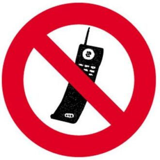 ADHESIF TELEPHONE INTERDIT INTERDICTION