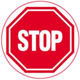ADHESIF STOP INTERDICTION