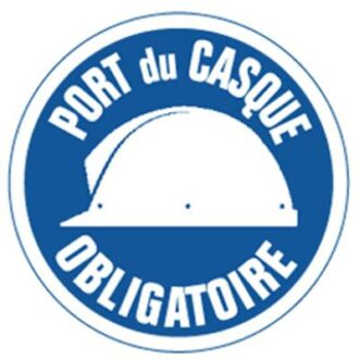 ADHESIF PORT DU CASQUE OBLIGATOIRE OBLIGATIONS