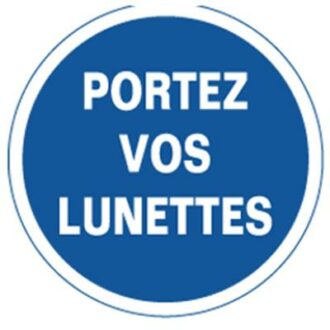 ADHESIF PORTEZ VOS LUNETTES OBLIGATIONS