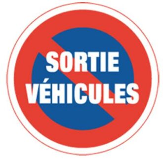 DISQUE ALU SORTIE DE VEHICULE INTERDICTION