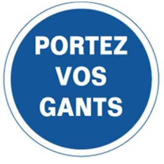 DISQUE ALUMINIUM PORTEZ VOS GANTS OBLIGATIONS