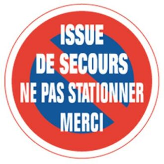 DISQUE ALU NE PAS STATIONNER INTERDICTION