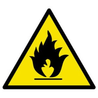 ADHESIF RISQUE DE FEU DANGER