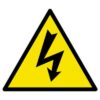 TRIANGLE ALU RISQUE ELECTRIQUE DANGER