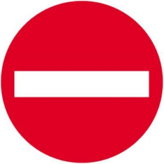 ADHESIF SENS INTERDIT INTERDICTION