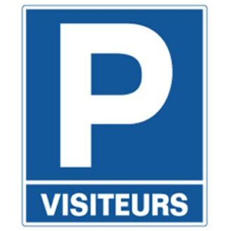 PLAQUE PARKING VISITEURS STATIONNEMENT