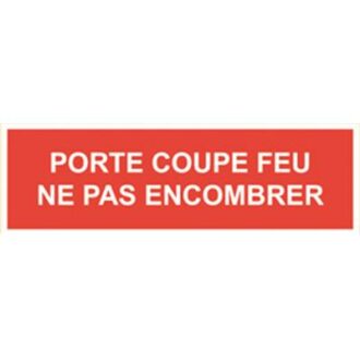 PANNEAU PVC NE PAS ENCOMBRER INTERDICTION