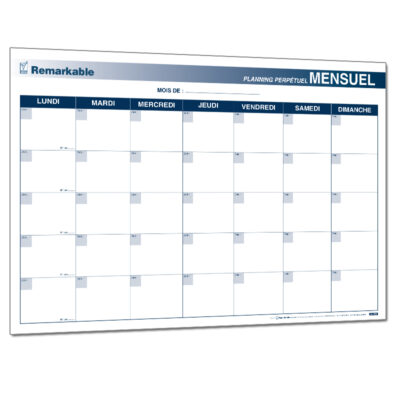 GESTION DE PROJET SUR 1 MOIS PLANNINGS PERPETUELS NON DATES