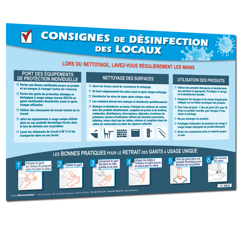 CONSIGNES DESINFECTION DES LOCAUX COVID-19 CONSIGNES DESINFECTION DES LOCAUX COVID-19