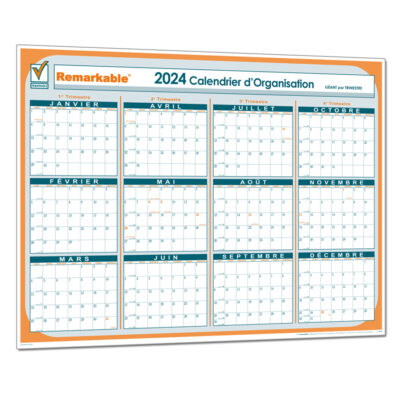 CALENDRIER GEANT ANNUEL 2024 PAR TRIMESTRE PLANNINGS ANNUELS