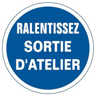 DISQUE ALU ALUMINIUM RALENTISSEZ SORTIE D’ATELIER OBLIGATIONS