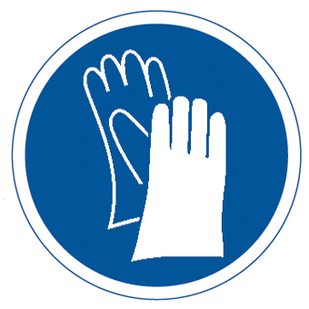 PORT DE GANTS OBLIGATOIRE ADHESIF OBLIGATIONS