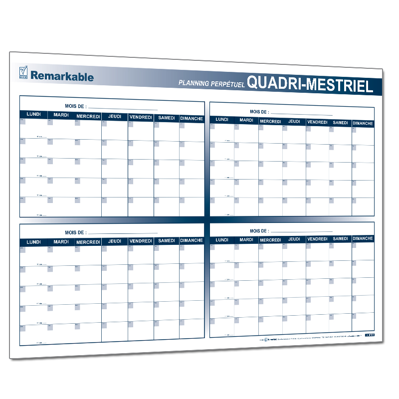 PLANNING QUADRI-MESTRIEL PLANNINGS PERPETUELS NON DATES PLANNING QUADRI-MESTRIEL PLANNINGS PERPETUELS NON DATES