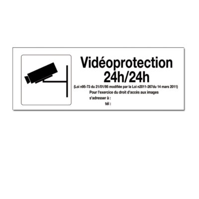 VIDÉOPROTECTION 24h/24h INFORMATION