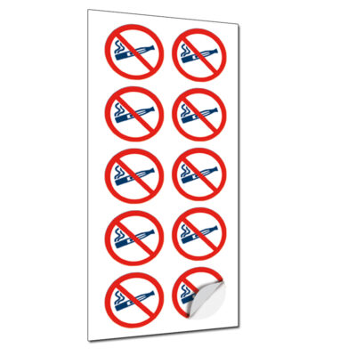 10 PICTOGRAMMES INTERDICTION DE VAPOTER FUMER - VAPOTER