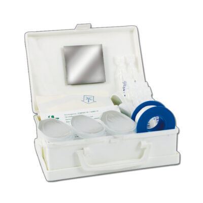 COFFRET LAVE-OEIL AVEC SUPPORT TROUSSES DE SECOURS