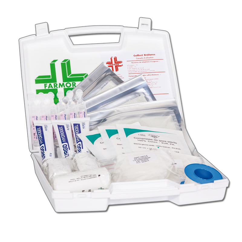 COFFRET BRULURES TROUSSES DE SECOURS COFFRET BRULURES TROUSSES DE SECOURS