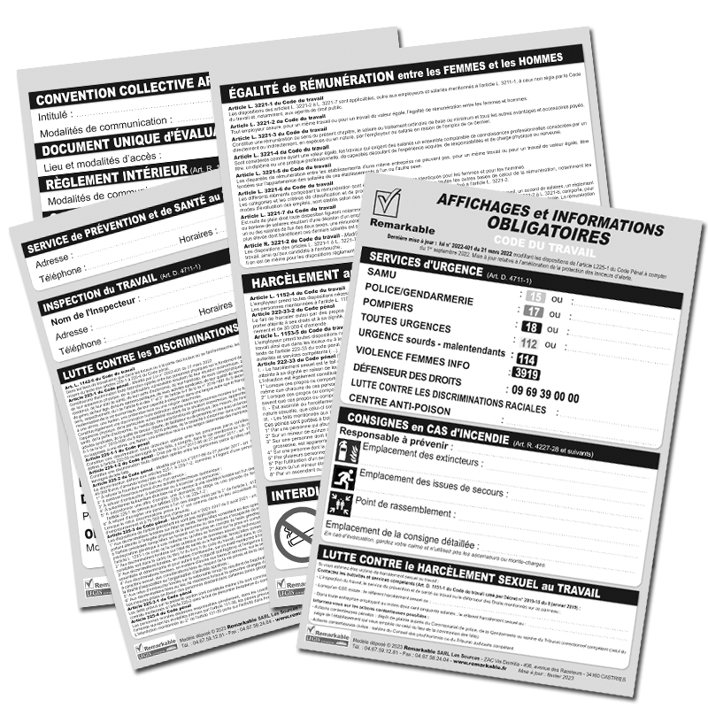 AFFICHAGE OBLIGATOIRE PDF TELECHARGEABLE POUR TOUS LES EMPLOYEURS INFORMATIONS OBLIGATOIRES CODE DU TRAVAIL AFFICHAGE OBLIGATOIRE PDF TELECHARGEABLE POUR TOUS LES EMPLOYEURS INFORMATIONS OBLIGATOIRES CODE DU TRAVAIL